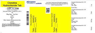 Clonidine Hydrochloride Tab. Usp 0.1mg